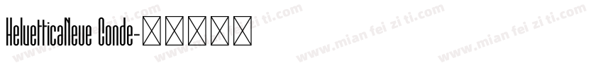 HelvetticaNeue Conde字体转换